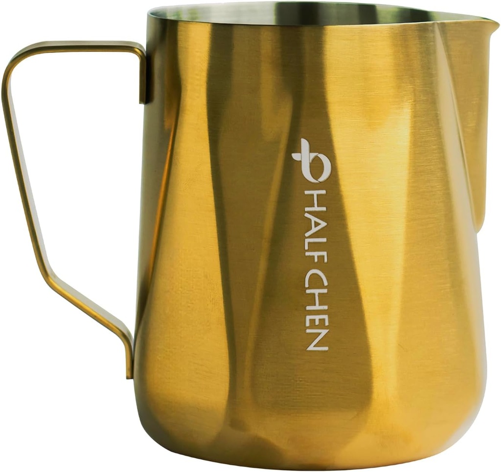 Milk Frothing Pitcher,350ml/600ml Milk Frother Cup Stainless Steel Kettle (12oz/20oz) Coffee Bar Cappuccino Espresso Machine Accessories Barista Tools (12oz)