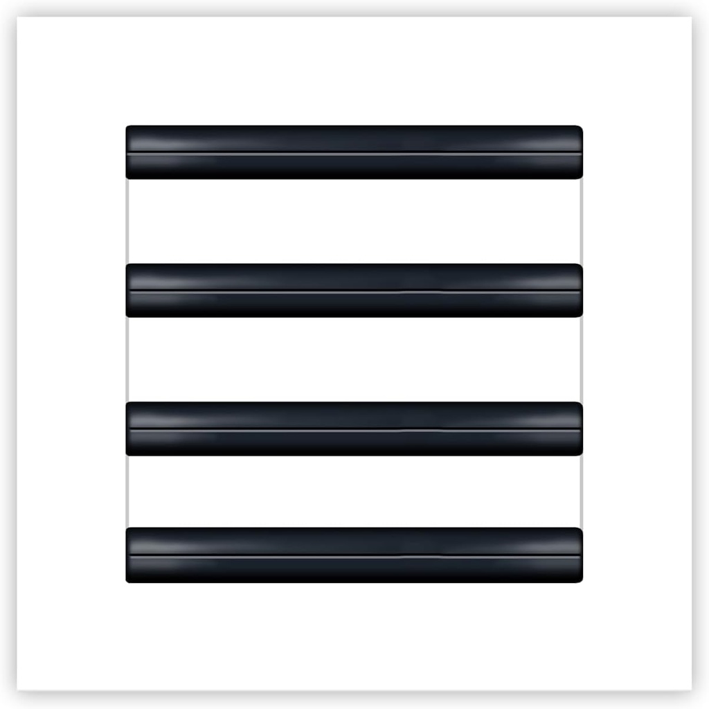 BUILDMART - 8x8 White Modern AC Vent Cover - Decorative Air Vent - Standard Linear Slot Diffuser - Register Grille for Ceiling, Walls & Floors - Texas Buildmart