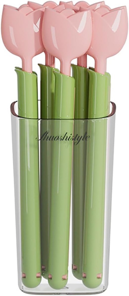 Pink Practical Kitchen Gadgets 5-Piece Set 5-Piece Set Cute Potato Chip Clips with Magnetic Storage Box Magnetic Connection Reusable Keep Food Fresh and Organized Sealed Food Bag Clip