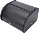 Bread Box with Flat Lid Iron Bread Storage Container for Kitchen Home Bakery Shop Rounded Edges for Safety and Snacks