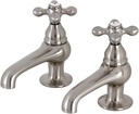 Kingston Brass CC7L8 Vintage Basin Tap Faucet, Brushed Nickel 4 x 3.5 x 1.75