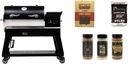 recteq Pellet Grill - Deck Boss 800 Wi-Fi Enabled Electric Pellet Smoker Grill Bundle, Deck Boss + Grilling Basics Bundle