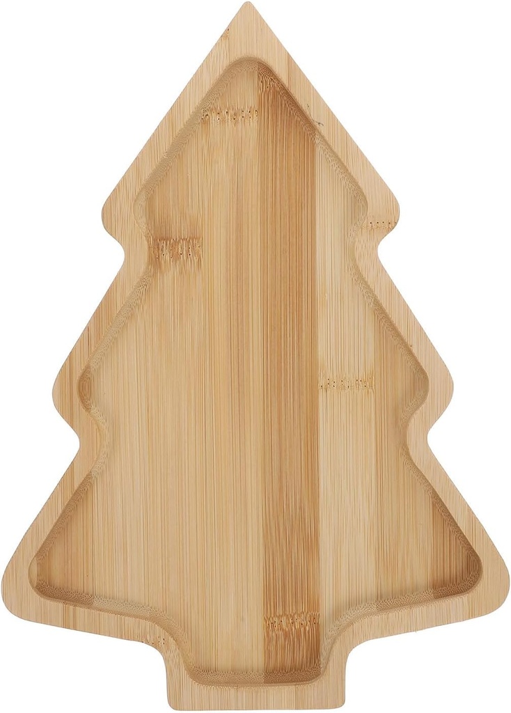 Wood Serving Platter Christmas Tree Tray Wood Food Dish Display Plate Sushi Serving Tray Dessert Fruit Salad Candy Dish Storage Tray