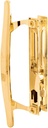 Prime-Line Products C 1159 Sliding Door Handle Set, Brass Plated