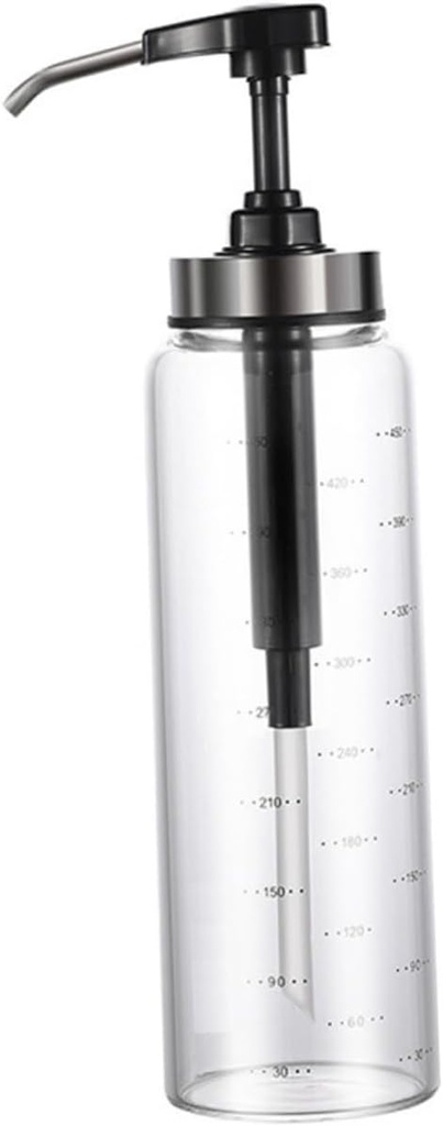 Ciieeo Sauce Bottle Push Honey Pump Dispenser Jar Condiment Containers Sauce Pump