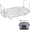 Steam and Roast Rack - Compatible with Ninja Foodi Possible Cooker Pro 8.5 Qt MC1000, MC1001, MC1010 Series Slow Cooker Crock Pot - Chrome Coated Possiblecooker Accessories (Steam Rack)