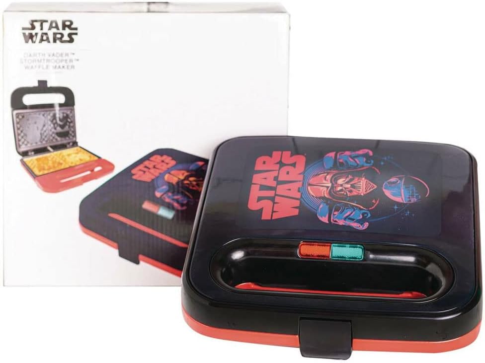 Uncanny Brands Star Wars Waffle Maker - Darth Vader & Stormtrooper Waffles - Dark Side Kitchen Appliance