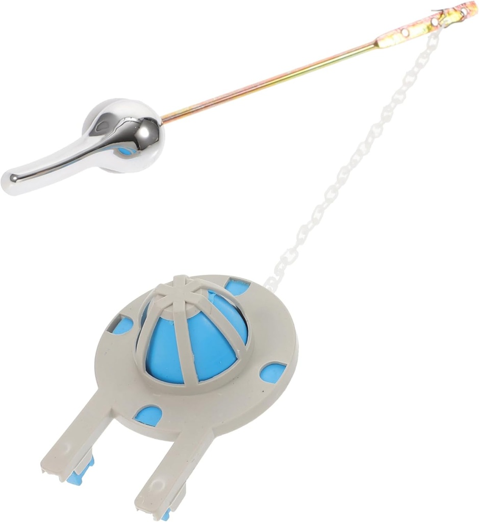 POPETPOP 2pcs Front Mount Toilet Flush Lever Handle Fit Toilet Tank Flapper Replacement Kit for Leak Repair