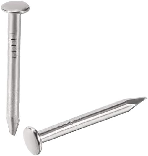 uxcell Small Tiny Hardware Nails Carbon Steel 1.2X10mm(DXL) for DIY Decorative Wooden Boxes Accessories Silver Tone 500pcs