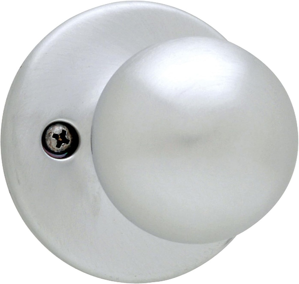 Kwikset Polo Dummy Door Knob - Pull Only, Satin Chrome (94880-569)