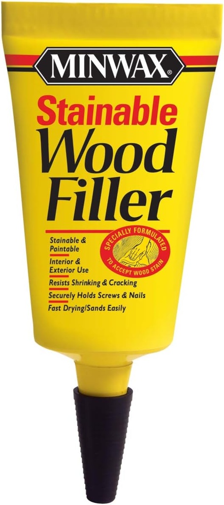 Minwax 42851000 Stainable Wood Filler, 1 oz, Natural