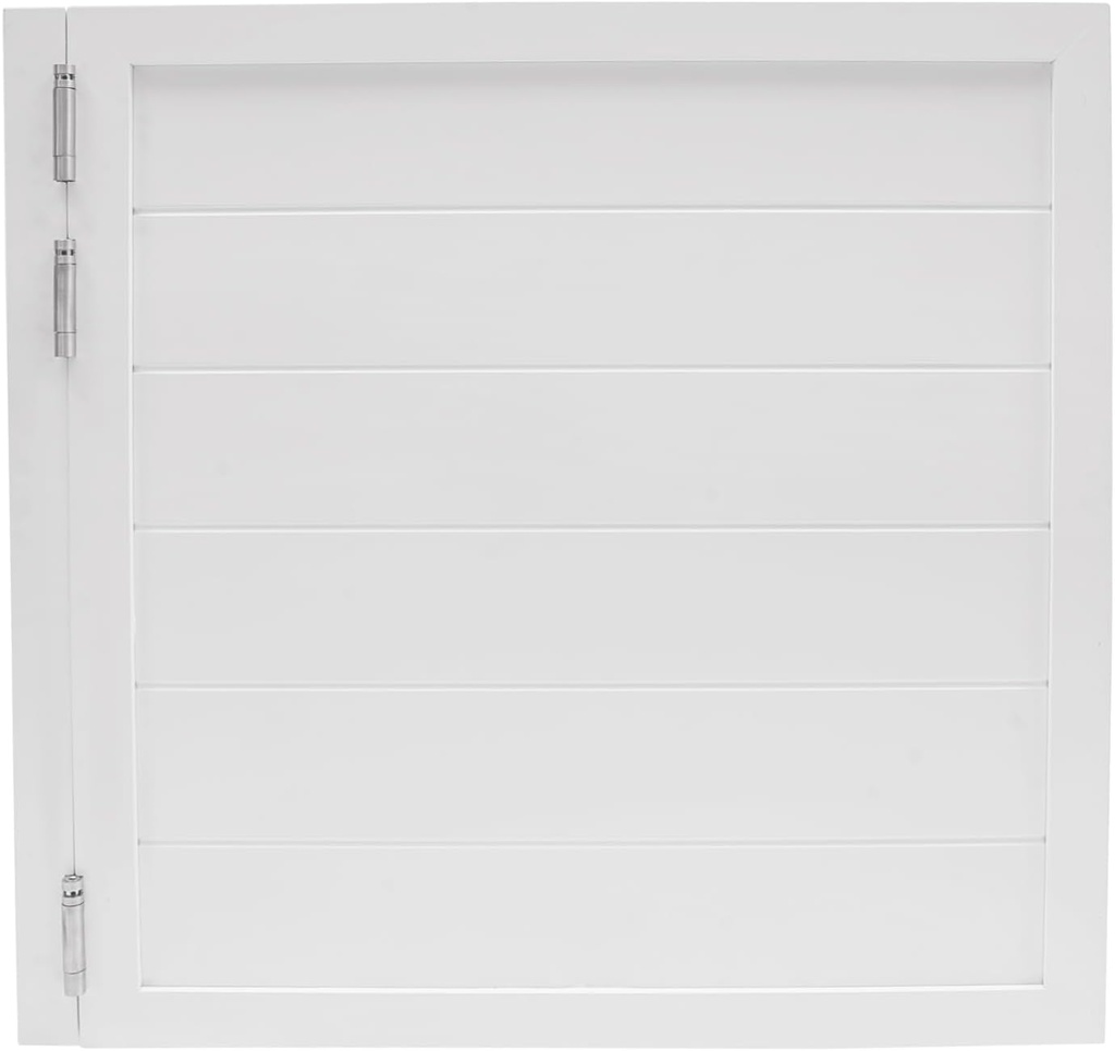 35.4" x 35.4" Swinging Door, Swing Half Door 3 Spring Hinges, Cafe Saloon Doors Swinging for Hallway Kitchen Bar Pub Entrance Partition (White)