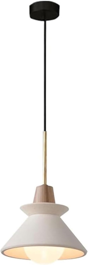 Concrete Pendant Lights, Kitchen Island Hanging Lights, Height Adjustable Industrial Chandelier, Nordic Cement Pendant Light for Dining Room, Bedside, Kitchen, Hallway(26cm)