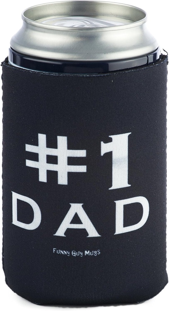 Funny Guy Mugs #1 Dad Collapsible Neoprene Can Coolie - Drink Cooler