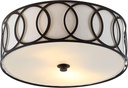 JONATHAN Y JYL3502C Aria 2-Light 12.25" Metal LED Flush Mount Contemporary,Transitional Dimmable, 2700K Cozy Warm Light, for Kitchen,Hallway,Bathroom,Stairwell, Oil Rubbed Bronze