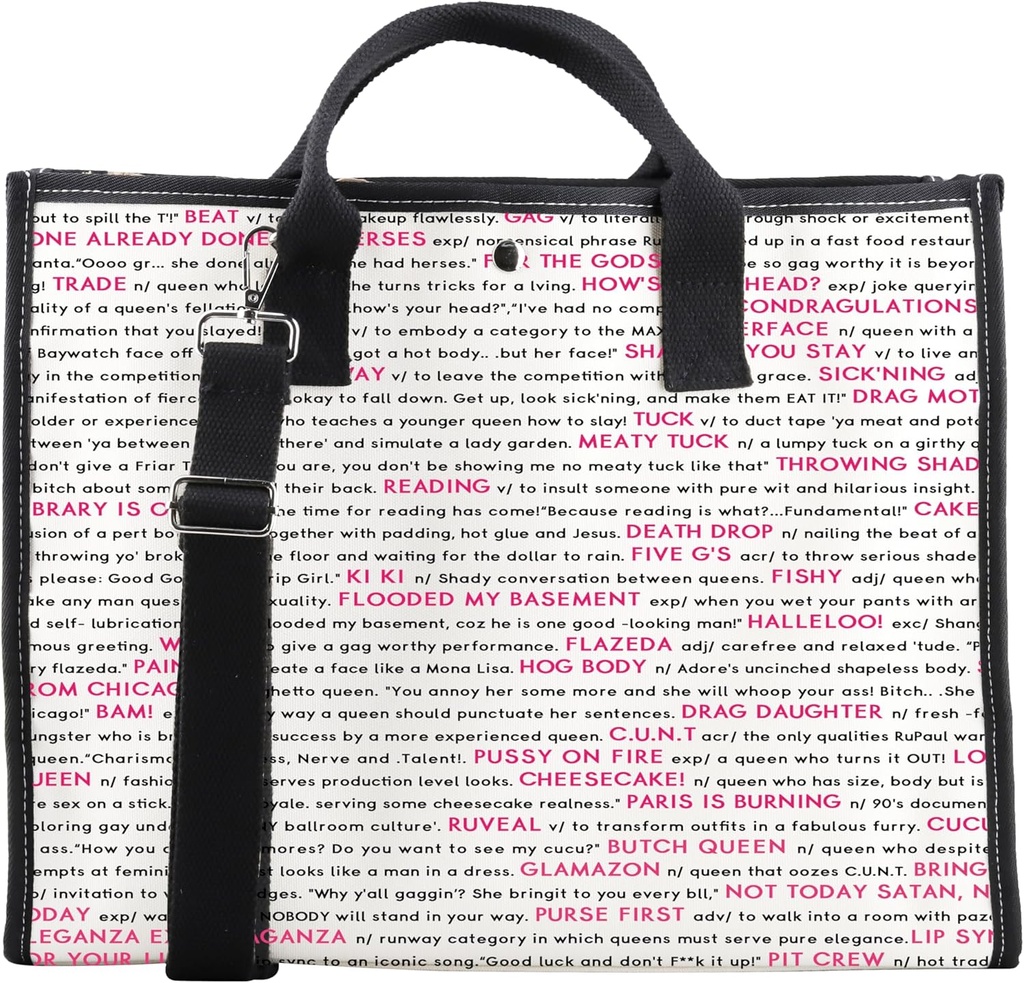 CMNIM TV Show Inpsired Merch Gift Queens Quote Tote Bag RP Fan Gift RP Tv Show Inspired Reusable Shopping Bag