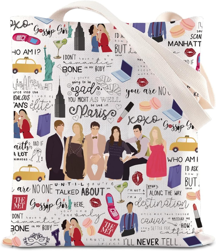 Classic American TV Series Inspire Tote Bag TV Show Fan Tote Bag Best Friends Gift