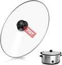 Oval Glass Lid 7 Quart Crock Pot lid Replacement for Hamilton & Rival Beach Slow Cooker Lid 7 QT 33474G, SCV700-SS, SCV700, SCV700-KC