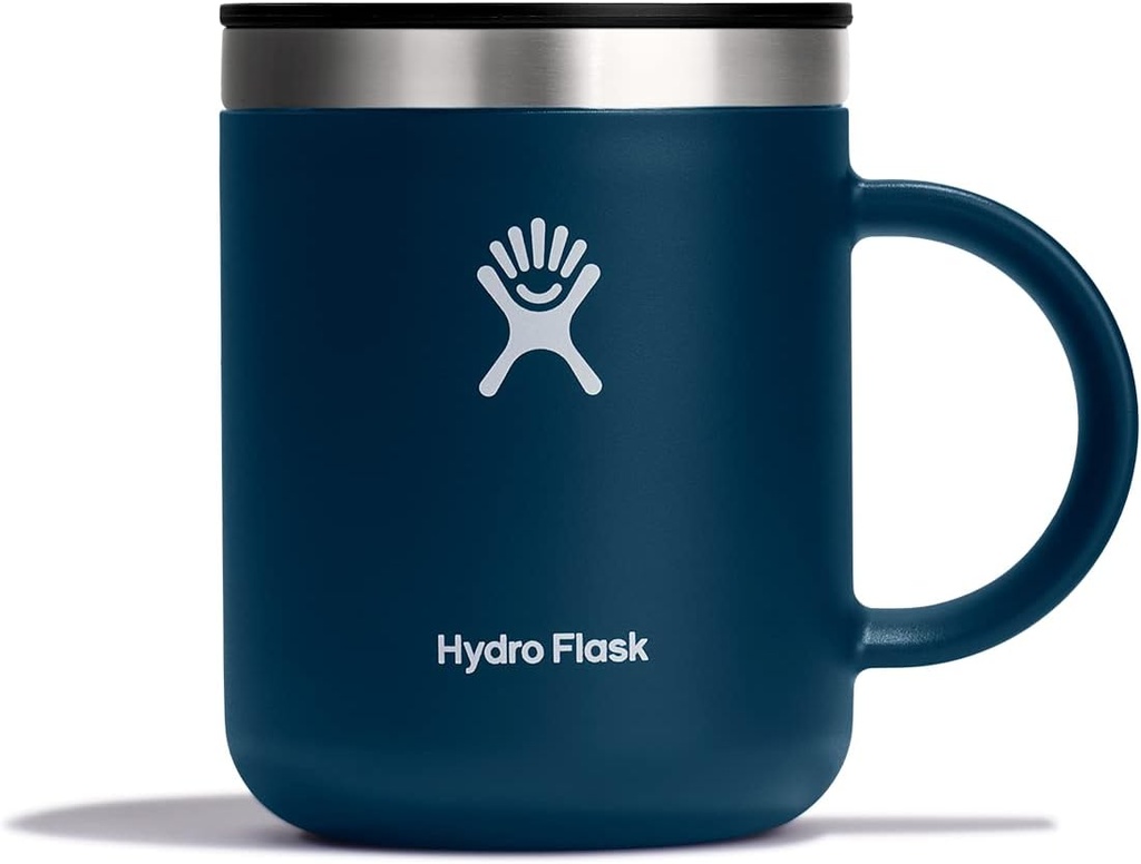 Hydro Flask Coffee Mug – Insulated Stainless Steel, Non Spill, Leak Proof Travel Mug 12 Oz Indigo Blue