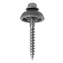 Polycarbonate Tapping Screws for Wood – 2" Outdoor Screws with Expansion Cutters & Sealing Dome Washers – Waterproof, Anti-Corrosion – Fencing & Exterior Projects 50 Pack