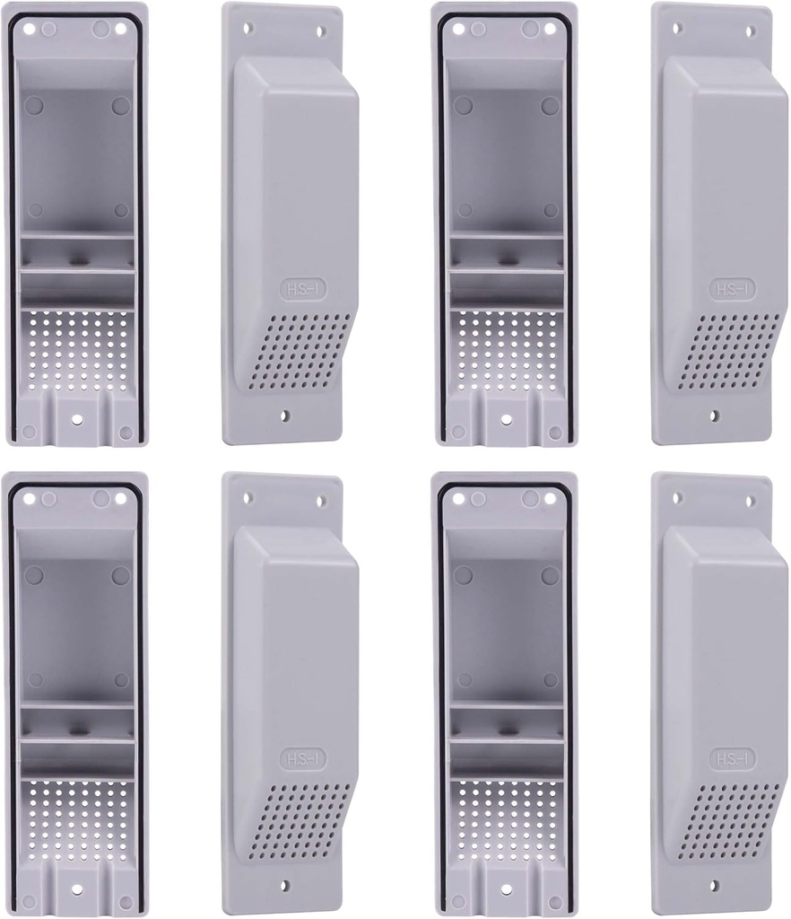 Light Grey Shipping Container Air Vent, Cross Flow Ventilation for Cargo Shipping Containers Reduce Heat and Humidit Container Accessories Shipping Container Vent (8 Pack)