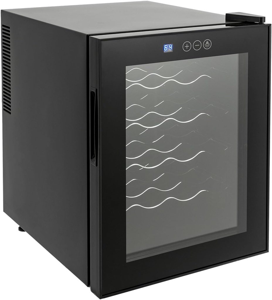 Wine Cooler Fridge 20 Bottles Freestanding Wine Refrigerator Wine Cellar Mini Fridge Wine Storage with Thermostat System Digital Temperature Control for Kitchen Home Bar