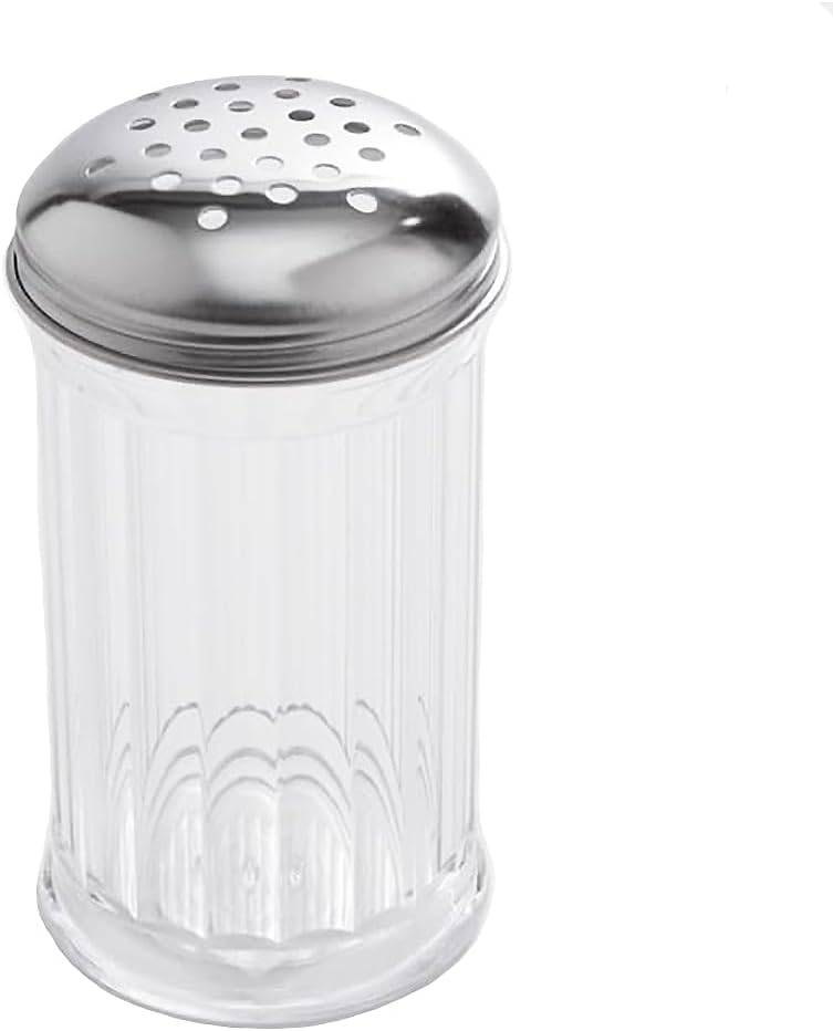 American Metalcraft (SAN312) 12 oz Plastic Cheese Shaker w/Lid