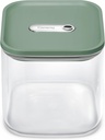 Caraway 2.5qt Glass Airtight Food Storage Container with Lid – Non-Toxic, BPA-Free Kitchen Storage Container – Stackable, Space-Saving Airtight Container for Dry Goods and More - Sage