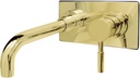 Elements of Design ES8112DL Wall Mount Single Lever Handle Sink Faucet, Polished Brass