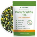 Calming Blends Diverticulitis Tea | Organic Loose Leaf Tea, Caffeine Free | 36 Cups | Made In USA