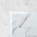 DICOFUN 24-Pack Polished White Peel and Stick Tile Trim, 6" Self Adhesive Molding Edge Trim for Peel and Stick Backsplash