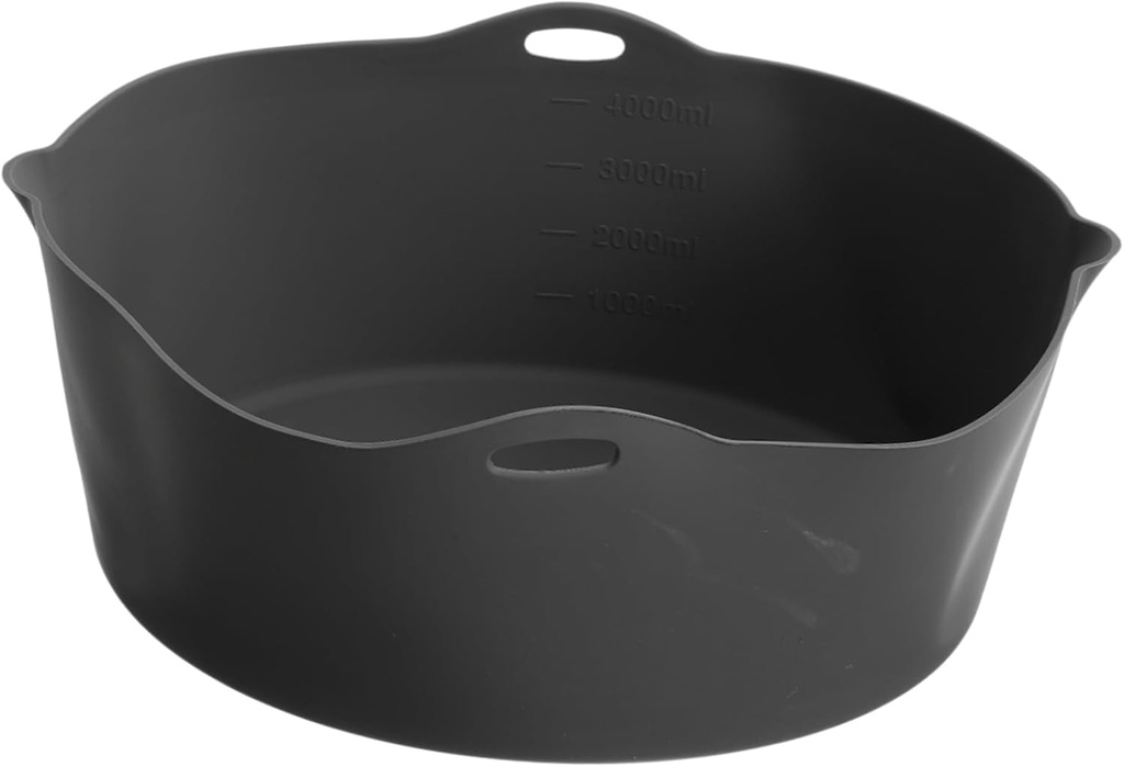 Zerodeko Silicone Slow Cooker Divider Reusable Cooking Liner for Multi-ingredient Meals Food-grade Silicone Insert for Easy Cleaning and Convenient Storage One-piece Design in Gray