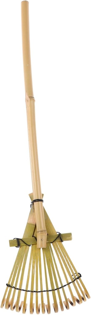 Toyvian Garden Rake: for Sandboxes Bamboo Lightweight Hand Rake for Sand Leveling for Parks and Courtyards Leaves Small Garden Tool