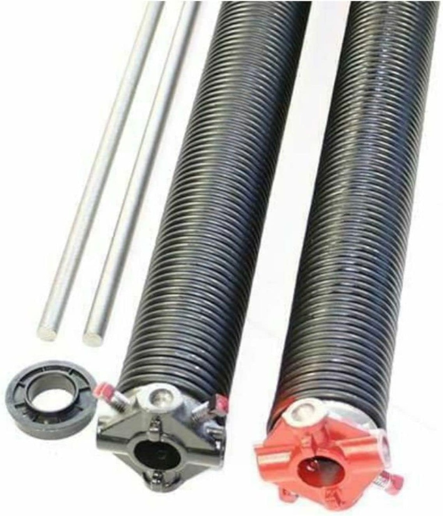 SS Pair of 243 X 2" X 26" - 37" Garage Door Torsion Springs with Winding Bars - Size 31.5