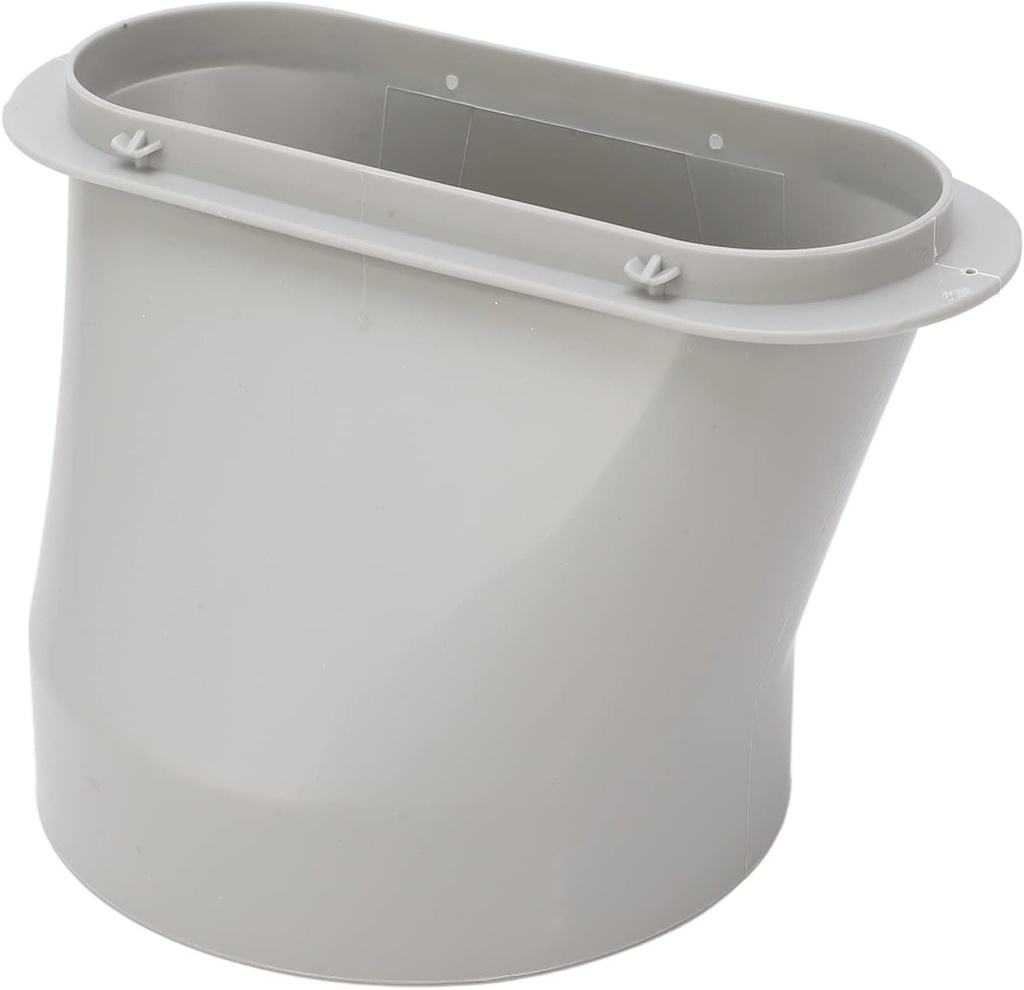 Black And Decker Portable Ac Parts, Portable Ac Window Vent Kit, Air Conditioner Exhaust Hose Adapter, Dia 5.9in, Gray, ABS, Room-Air-Conditioner-Accessories, 1 Pack