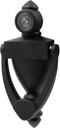 Door Knocker with Viewer, 5-1/2 inches Door Knockers for Front Door with 180 Degree Peephole, 9/16 inches Bore, Matte Black
