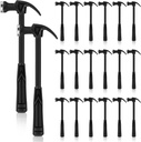 WILLBOND 20 Pcs Mini Plastic Claw Hammer 7.3" Mini Safety Hammer Small Household Tool for Craft DIY Woodworking Nail Puncher Emergency Escape, Lightweight Easy to Carry