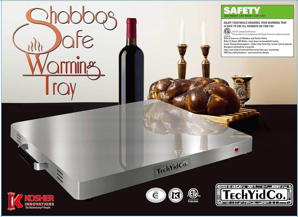 TechYidCo. Shabbos Safe Warming Tray