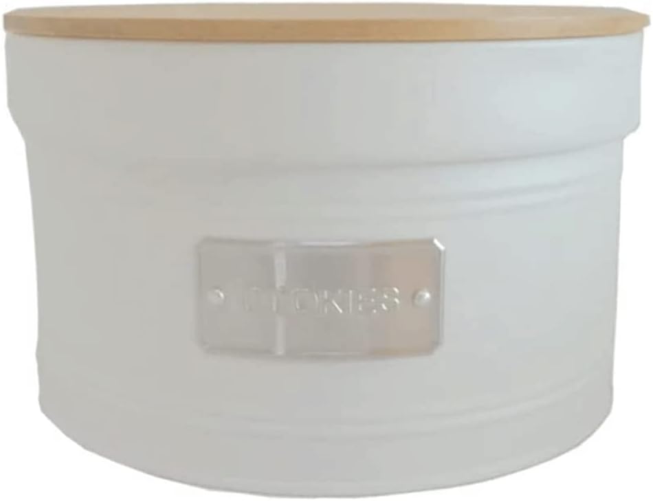 POCHY Fashion bread box Bread Holder, Round Countertop Bread Bucket, Metal Bread Box With Lid, Large Capacity Retro Bread Storage Bread Bin exquisite