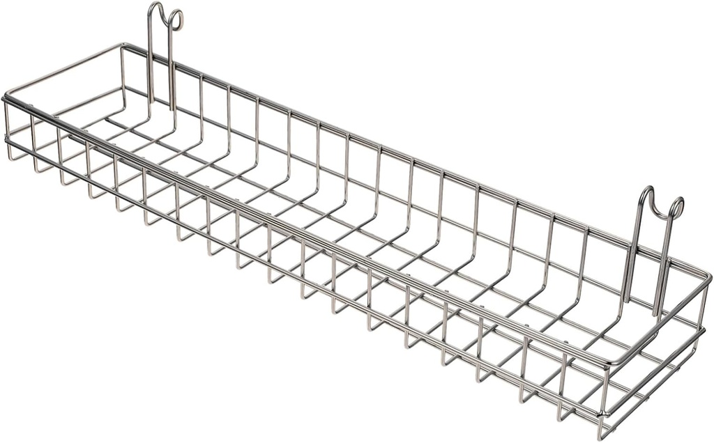 1pc Iron Mesh Basket Kitchen Storage Holder Sundries Organizer Space Saving Long