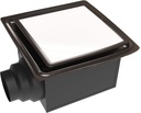 Aero Pure ABF80 L5 OR ABF80 L5 ABF80L5 Ceiling Mount with LED Light/Nightlight, Energy Star Certified, Oil Rubbed Bronze Quiet Bathroom Ventilation Fan, 80 CFM, Oil-Rubbed Bronze