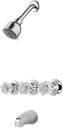 Pfister 801-WS-BDCC Bedford 3-Handle/Spray Tub & Shower Faucet, Polished Chrome