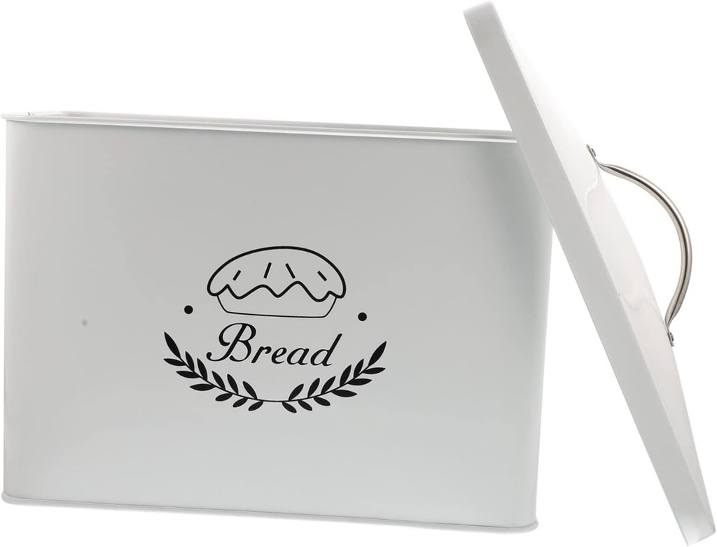 Iron Rice Container Bread Storage Box for Kitchen Countertop Simple Design