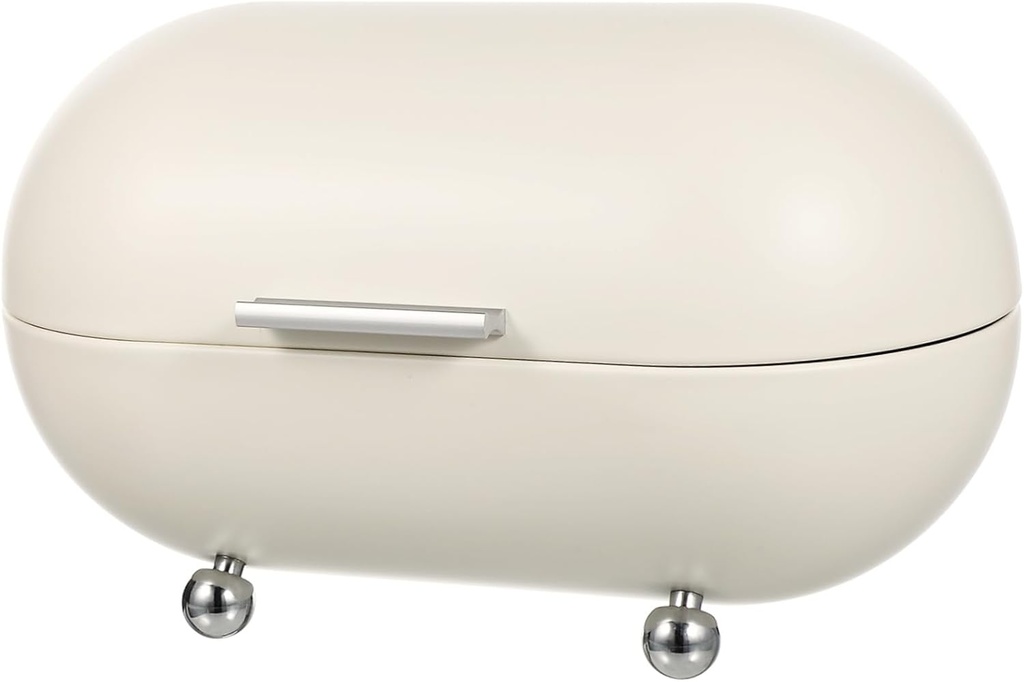BESTYASH Retro Kitchen Bread Box Lid Multi-function Desktop Bread Keeper Metal Food Organizer for Household Sundries for Kitchen Countertop