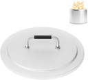 Fire Pit Lid Accessory for Solo Stove Bonfire 2.0, 19.5 Inch 304 Stainless Steel Fire Pits Round Cover Lid with Heat Resistant Handle for Solo Stove Bonfire and Other 19.5" Outdoor Firepit Accessory