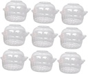 50 Pack Cat Head Shape Plastic Cake Boxes Lids Cupcake Containers for Party