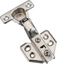 Kimdot 2 Pack 26mm Mini Cup Hinge for Billy Cabinet, Inset, Soft Close Cabinet Door Hinge for Thin Door,Nickel Plated