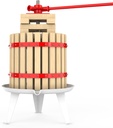 EJWOX 3.2 Gallon Fruit and Wine Press, Manual Cider Press with Solid Beech Wood Basket