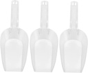 3pcs Acrylic Ice Shovel Rice Shovel Thickened Acrylic Ice Scoop for Freezer Bin Kitchen Scoops