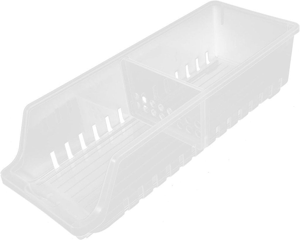 PRETYZOOM Stackable Soda Can Organizer Fridge Drink Rack Storage Bin Automatic Slide down Convenience Design Beverage Dispenser for Home Kitchen